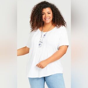 NWT Avenue pleated knit top, size 18/20 🌺3/$15🌺